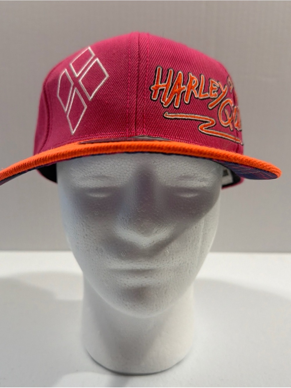 Harley Quinn Strap Back Hat Birds of Prey / Red & Orange/ Promotional Cap